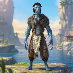 Laurence Fishburne in Avatar: the last airbender, designed by Bryan Konietzko