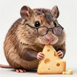 kristen kreuk as a giant rat eating cheese, large hairy rat, half korean actress wearing glasses, short hair, round face, tv series promotion, hd