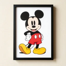 trippy mickey mouse blotter art, acid tabs