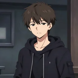 mad guy with brow hair in backrooms, anime key 2 0 0 0 s,