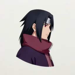 side profile centered painted portrait, itachi uchiha, crazy, d & d, gloomhaven, matte painting concept art, art nouveau, beautifully backlit, swirly vibrant color lines, fantastically gaudy, aesthetic octane render, 8 k hd resolution, by ilya kuvshinov and cushart krentz and gilleard james