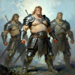 tales from earthsea, attractive beefy male with armor, character design, dynamic lighting, cool and bright tint, painting by gaston bussiere, craig mullins, j. c. leyendecker, tom of finland