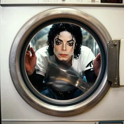 michael jackson stuck inside a washing machine