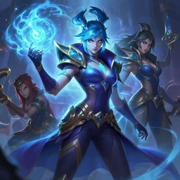 twitch league of legends wild rift hero champions arcane magic digital painting bioluminance alena aenami artworks in 4 k design by lois van baarle by sung choi by john kirby artgerm style pascal blanche and magali villeneuve mage fighter assassin