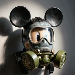 Mickey mouse gas mask