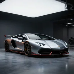 a professional photography cyberpunk Lamborghini