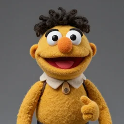 pablo iglesias as a muppet. highly detailed felt. hyper real photo. 4 k.