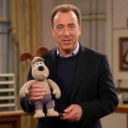 still of jerry seinfeld from the wallace and gromit movie