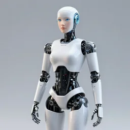 A female humanoid robot. Realistic 8k picture.