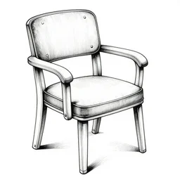a chair, by steampoweredmikej, by tim bradstreet, inktober, ink drawing, black and white, coloring pages, manga, highly detailed