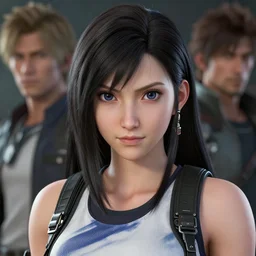 portrait of tifa lockhart, final fantasyt, art by artgerm, wlop, loish, ilya kuvshinov, 8 k hyperrealistic, hyperdetailed, beautiful lighting, detailed background, depth of field, symmetrical face, frostbite 3 engine, cryengine,