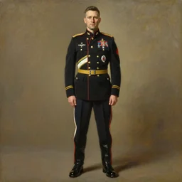 full body portrait of the dictator of the seattle supersonics, 1 8 8 9, in full military garb, oil on canvas by william sidney mount, trending on artstation