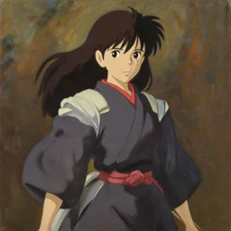baroque oil painting of anime key visual concept art of a samurai girl, vedy anime, trending on artstation, oil on canvas, style of makoto shinkai greg rutkowski studio ghibli