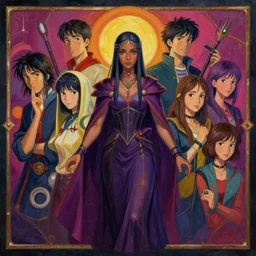 symmetrical centered painted portrait, maya ali sorcerer, gloomhaven, octane render, gaudy colors, matte painting concept art, by jesper ejsing, by rhads and makoto shinkai and lois van baarle and ilya kuvshinov and rossdraws