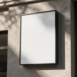 blank mockup template, store sign