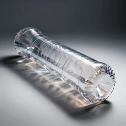 a inflatable transparent chrome tube