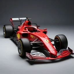 retro futuristic ferrari formula 1 car inspired by f 1 2 0 2 1 concept, studio lighting,