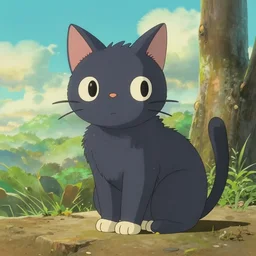 cat by studio ghibli i