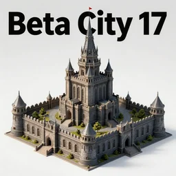 Beta City 17 on half-life 2 beta with citadel building , rendered in octane, CryEngine, hype realistic, digital art, Artstation, Lovecraftian