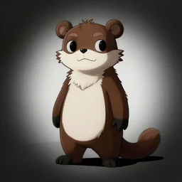 weasel furry fursona, chiaroscuro