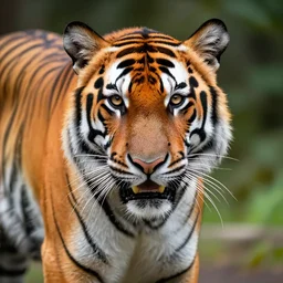 8k Photograph from a rainbow tiger
