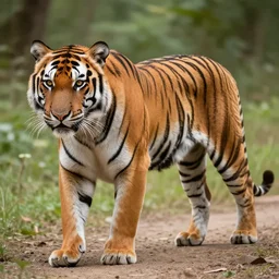 a tiger with the body of a man,