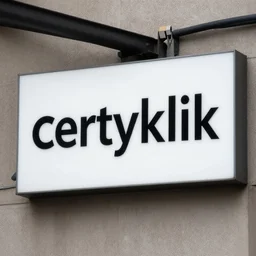 a sign that says certyklik