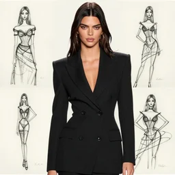 fashion model kendall jenner by Ren-Wil Ara by Richard Schmid by Jeremy Lipking by moebius by atey ghailan