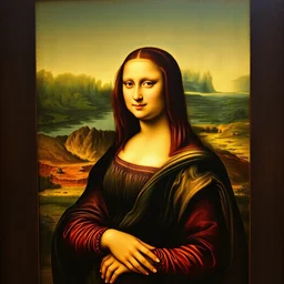 mona lisa reimagined by albrecht durer, year 1 8 6 1