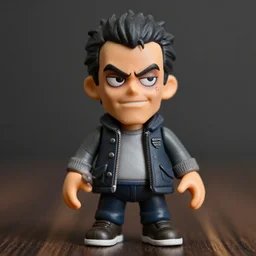 very creppy face action figure
