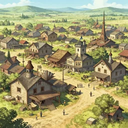 old western town, extremely detailed, sharp focus, wide view, full body shot, smooth, digital illustration, by james jean, by rossdraws, frank franzzeta, sakimichan, mcbess