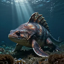 a deep sea animal land creature by neville page, ken barthelmey