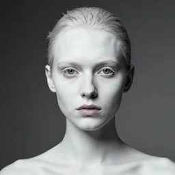 portrait of a beautiful girl by Vanessa Beecroft white skin