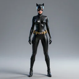 full body 3d render of Catwoman, character art, concept art, photorealistic, finalRender, octane, Unreal Engine