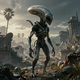 Santa Monica alien invasion by Emmanuel Lubezki