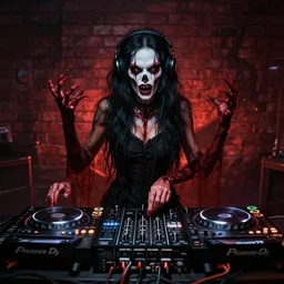 a dj set in the hell