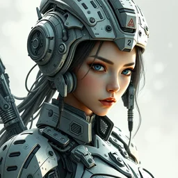modern mech warrior princess, ultra detail, professionally retouched, soft lighting, wide angle, 8 k high definition, intricate, elegant, art by katsuya terada, julio cesar