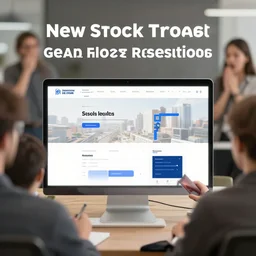 advertisment for new stock trading web tool, amazing results and surprised people