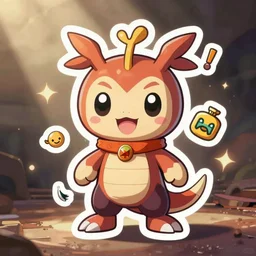 cute miss mascot zygarde zygarde zygarde super hero sticker art, cronobreaker, beeple game icon