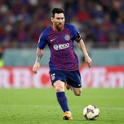 Messi playing for E.C. Bahia, telephoto, real photo, 4k,