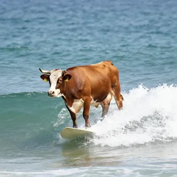 cows surfing