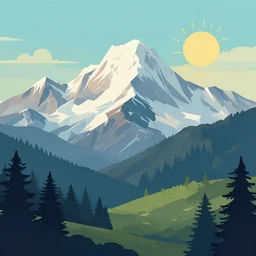 mountain illustration vector art illustration
