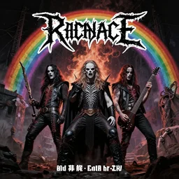 end of the rainbow death metal album cover