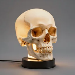 skull lamp design, concept design