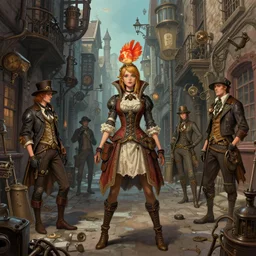 whitechapel, 1 8 8 0 s, steampunk, alley, streets, nicoletta ceccoli, mark ryden, lostfish, max fleischer, hyper realistic, artstation, illustration, digital paint, matte paint, vivid colors, detailed and intricate environment