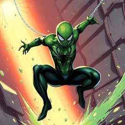 green spiderman