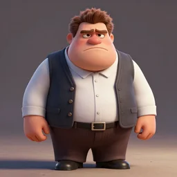 grumpy lech kaczynski as a pixar disney character from up ( 2 0 0 9 ), unreal engine, octane render, 3 d render, photorealistic