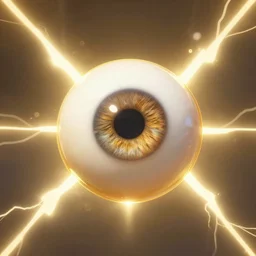 an illuminated floating hazel eyeball, symmetrical frame, lightning, maximalist, gold, art by ilya kuvshinov, rossdraws, * christy lee rogers * ( with help of mario testino and peter lindbergh ), sharp focus, mirrors, art by wlop and artgerm, trending on artstation, extreme detail, detailed drawing