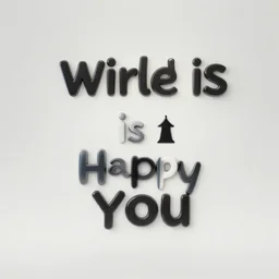 the world is happy for you, large scale photo