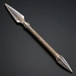 stone age spear, intricately detailed, product photo.